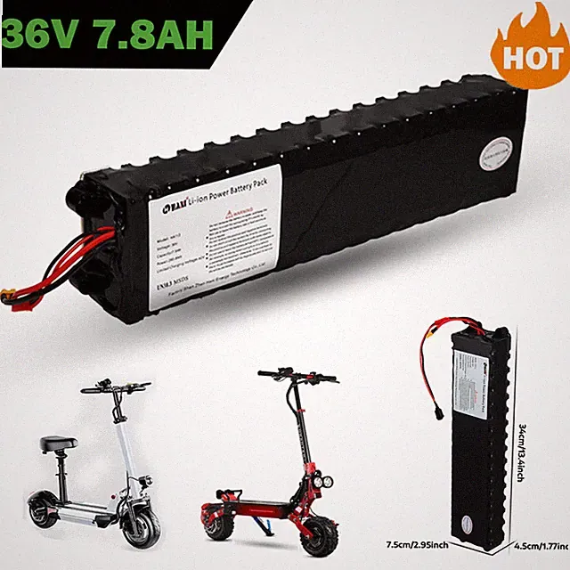 Electric Scooter 36V 7.8Ah Lithium Battery 350W Escooter Ebike Battery with XT30